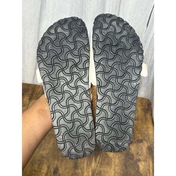 Birkis Birkenstock Catalina White Single Strap Buckle Sandals Womens Sz 38 US 7 - Picture 9 of 11